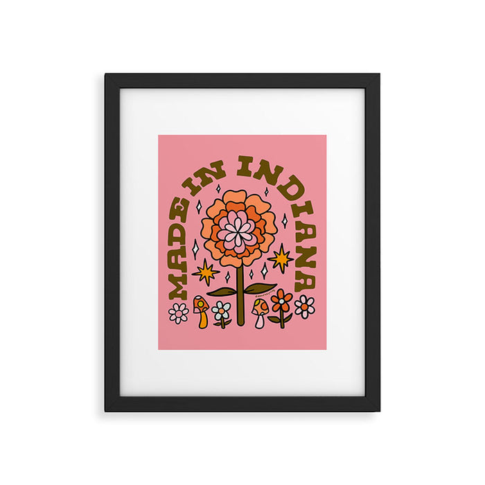Made In Indiana Framed Art Print Gallery Image 1
