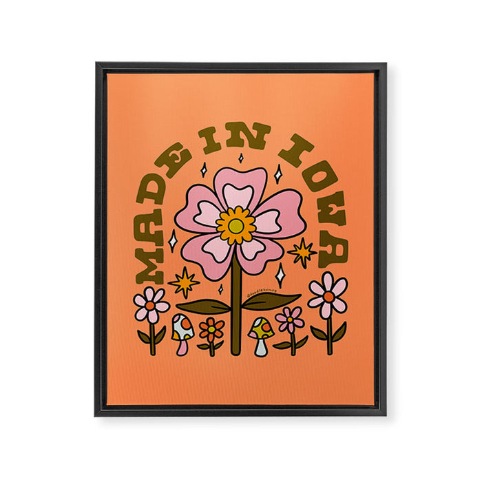 Made In Iowa Framed Canvas Print Gallery Image 1