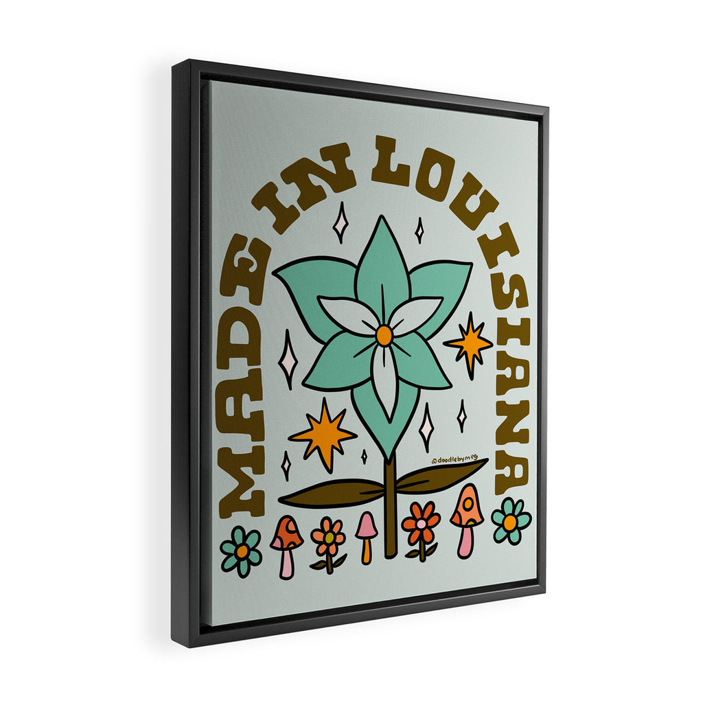 Made In Louisiana Framed Canvas Print Gallery Image 2