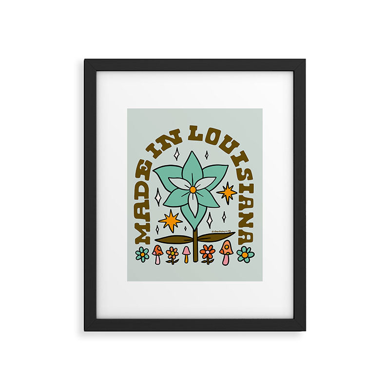 Made In Louisiana Framed Art Print Gallery Image 6