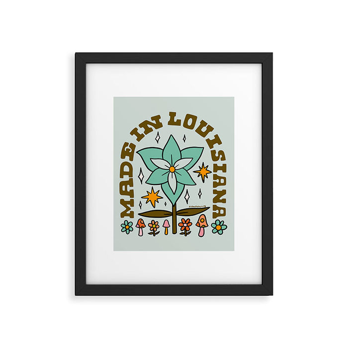 Made In Louisiana Framed Art Print Gallery Image 1