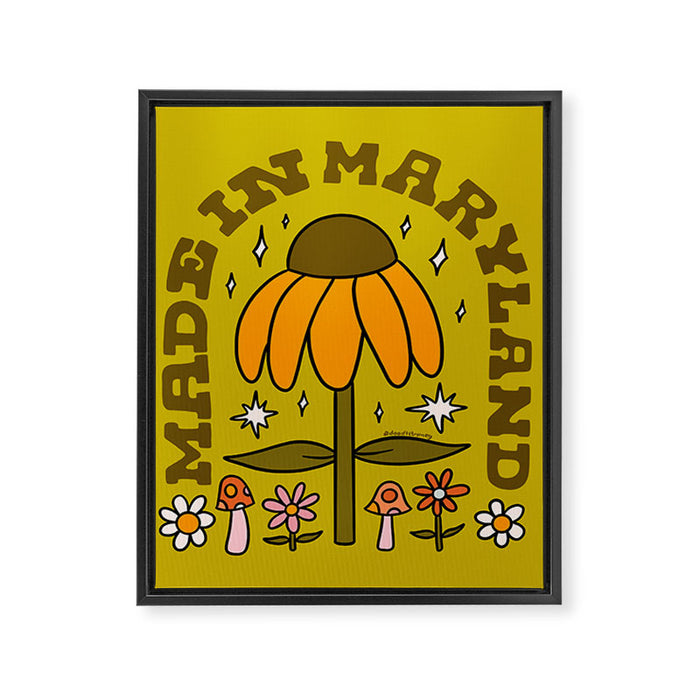 Made In Maryland Framed Canvas Print Gallery Image 1