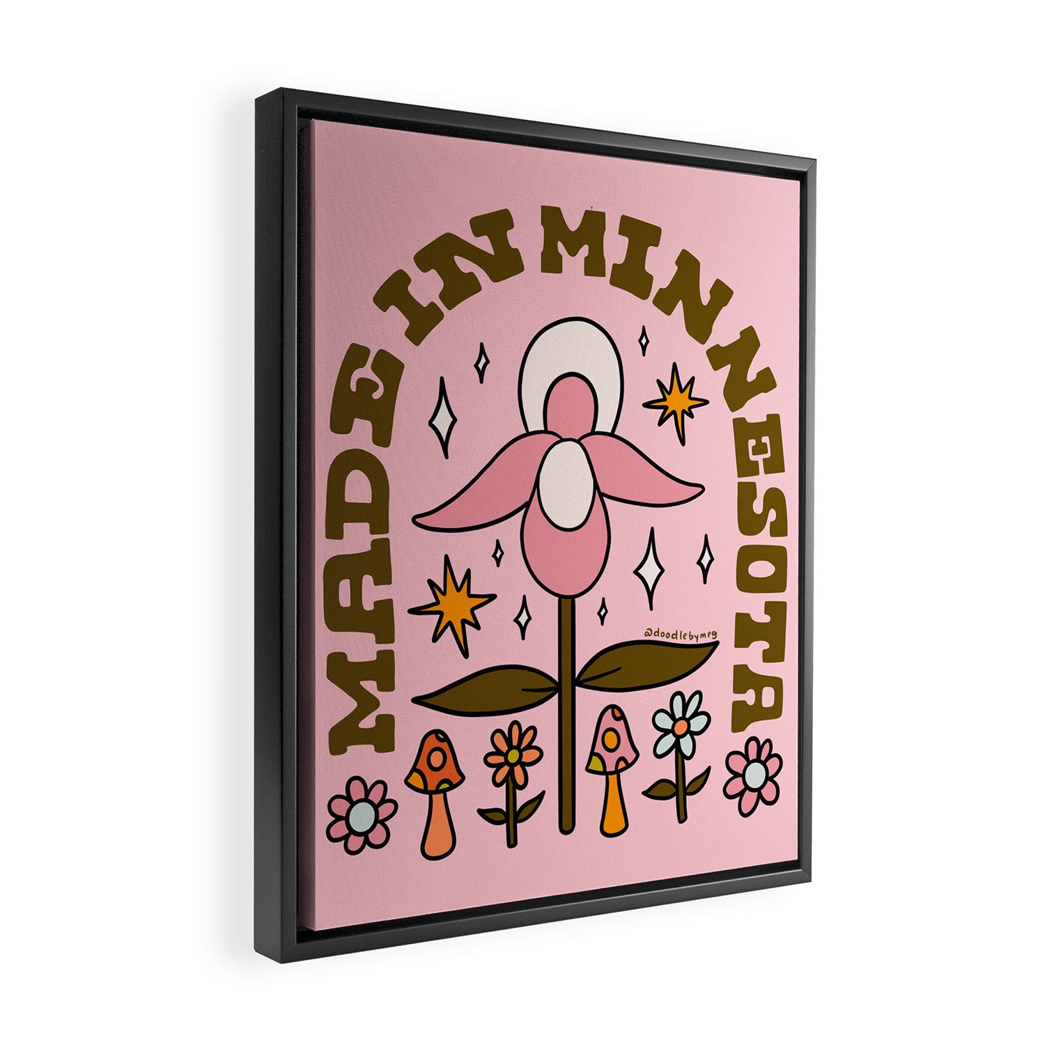 Made In Minnesota Framed Canvas Print Gallery Image 2