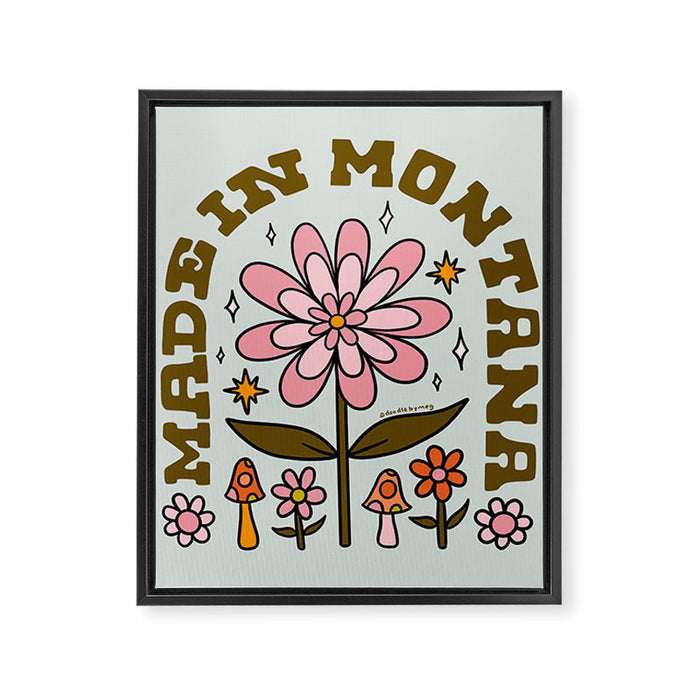 Made In Montana Framed Canvas Print Gallery Image 1