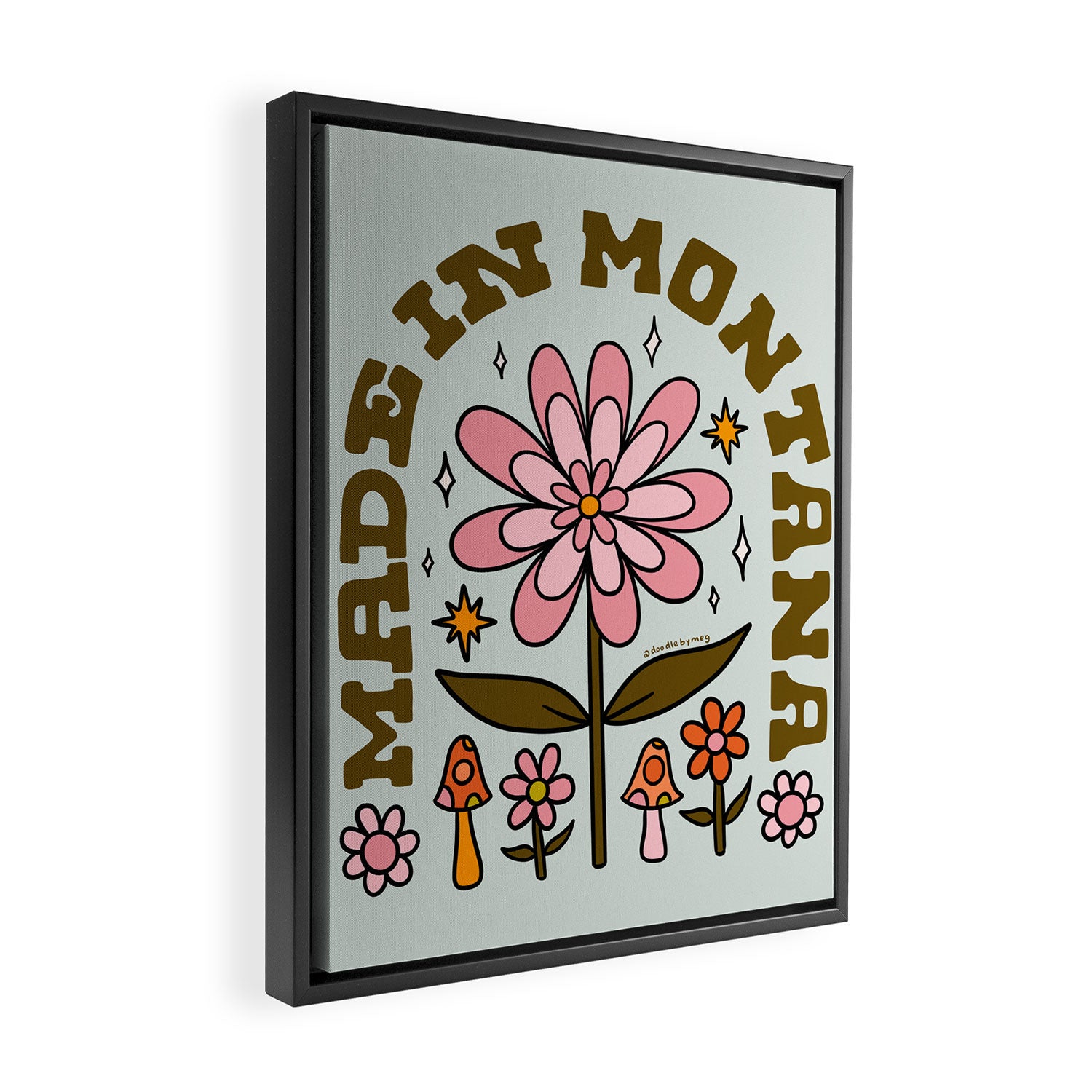 Made In Montana Framed Canvas Print Gallery Image 2