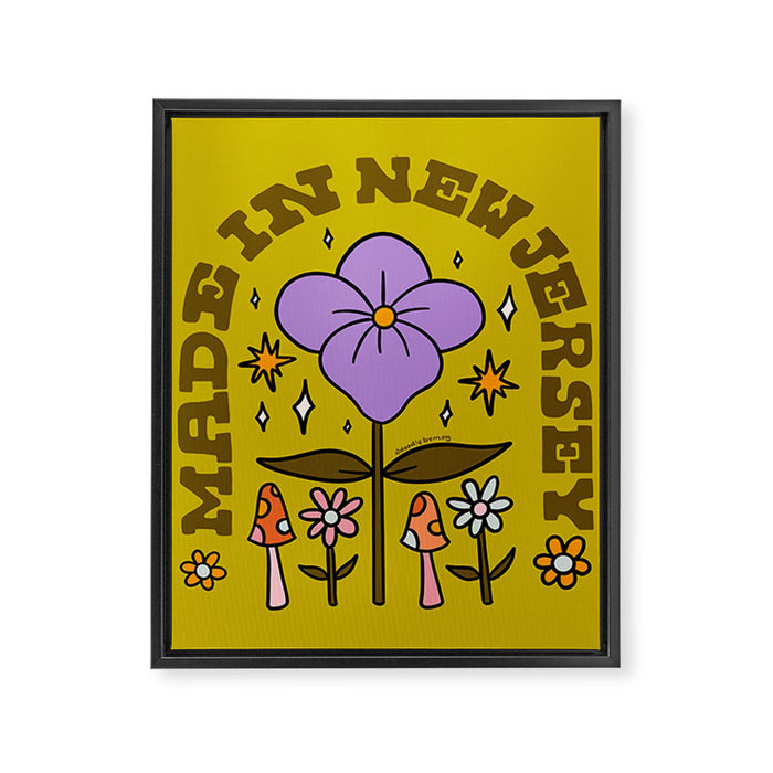 Made In New Jersey Framed Canvas Print Gallery Image 1