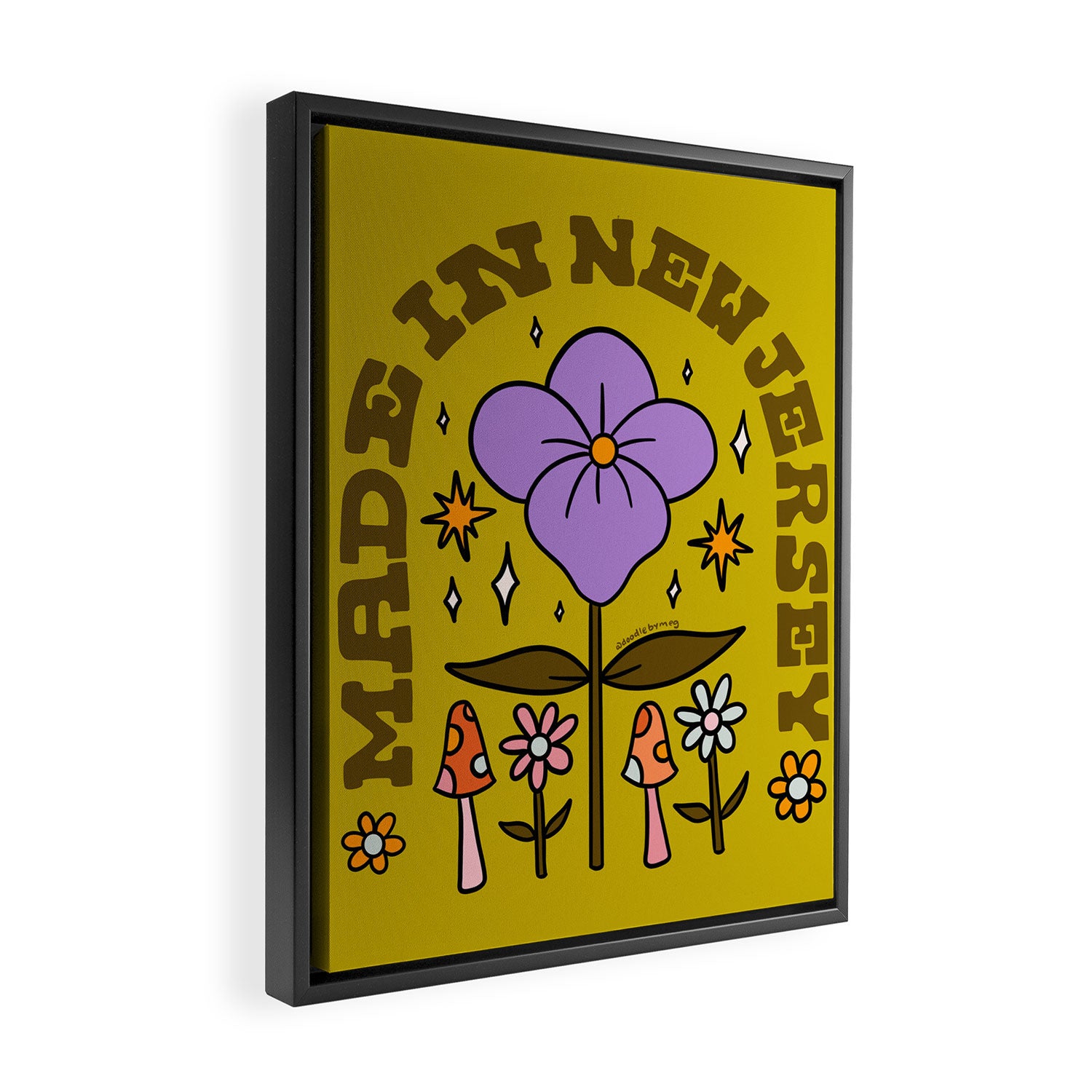 Made In New Jersey Framed Canvas Print Gallery Image 2