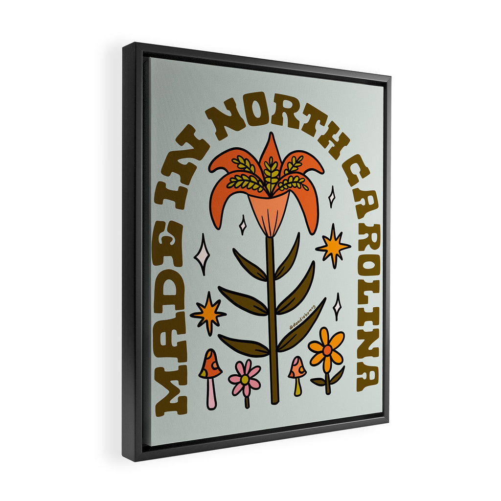Made In North Carolina Framed Canvas Print Gallery Image 2