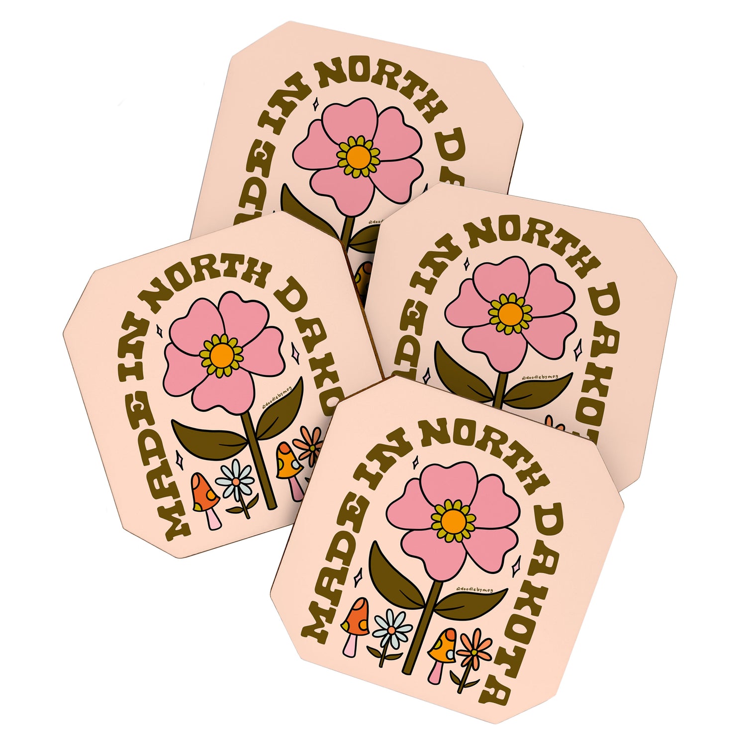 Made In North Dakota Coaster Gallery Image 1