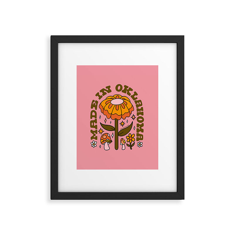 Made In Oklahoma Framed Art Print Gallery Image 4