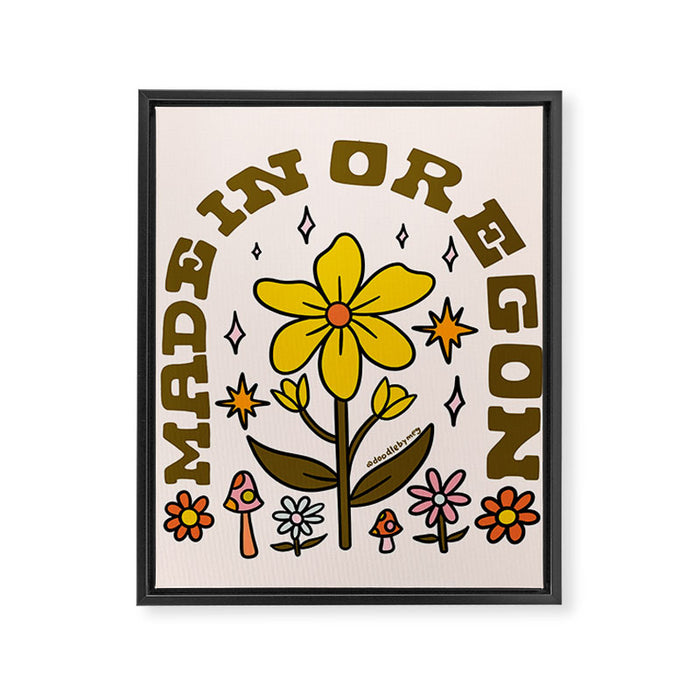 Made In Oregon Framed Canvas Print Gallery Image 1