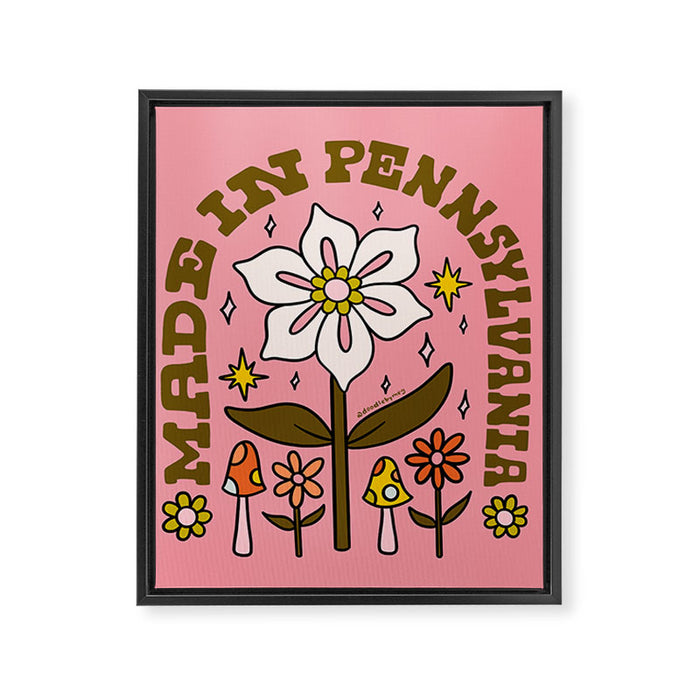 Made In Pennsylvania Framed Canvas Print Gallery Image 1