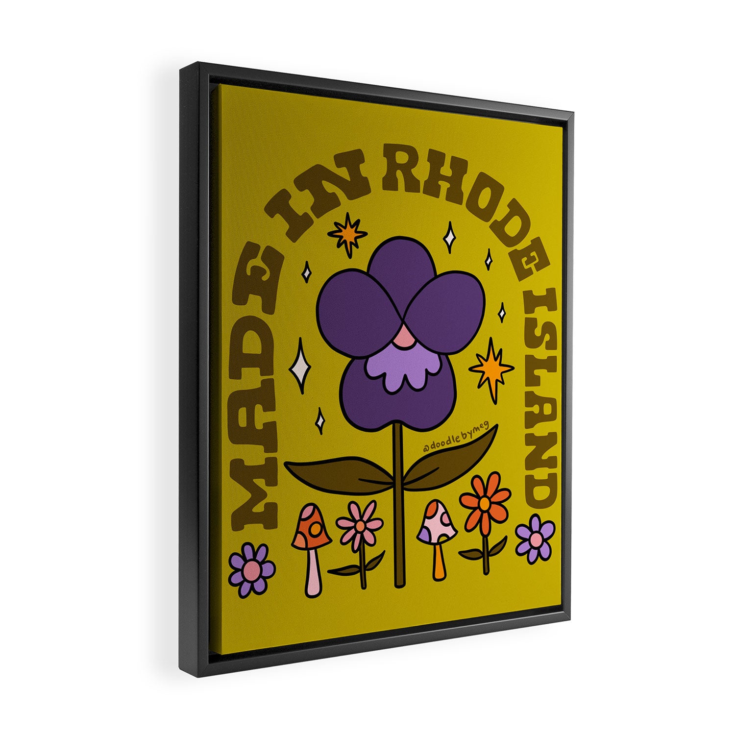 Made In Rhode Island Framed Canvas Print Gallery Image 2