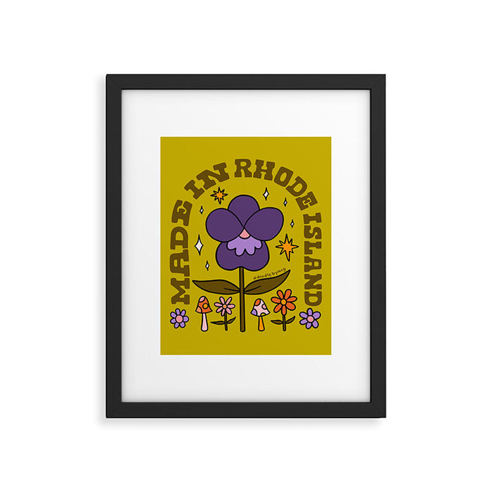 Made In Rhode Island Framed Art Print Gallery Image 1