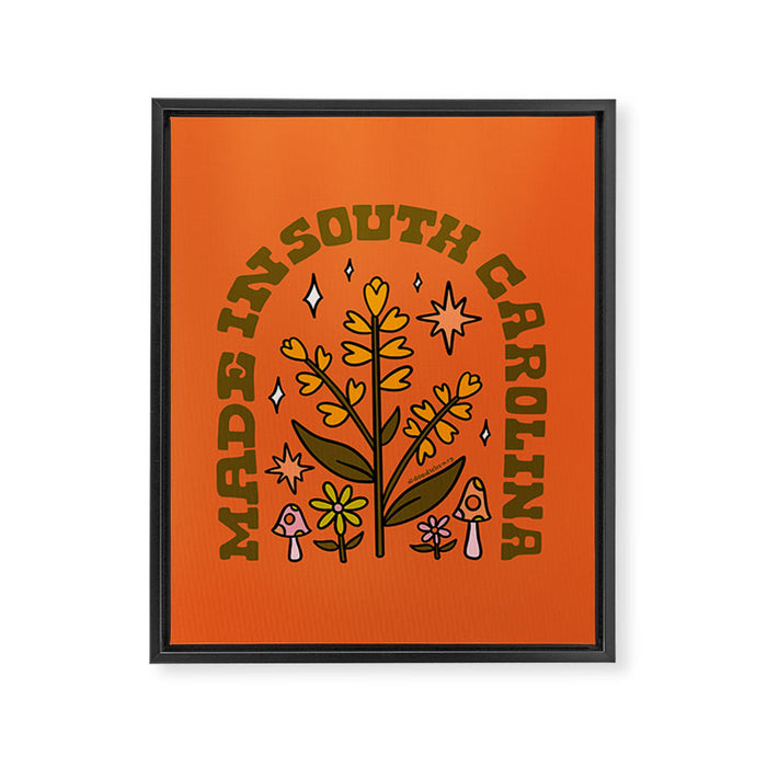 Made In South Carolina Framed Canvas Print Gallery Image 1