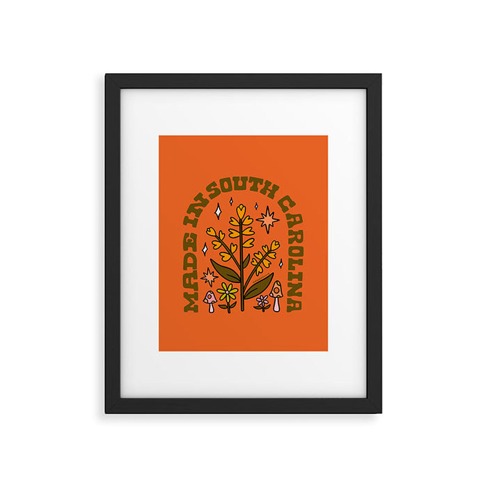 Made In South Carolina Framed Art Print Gallery Image 1