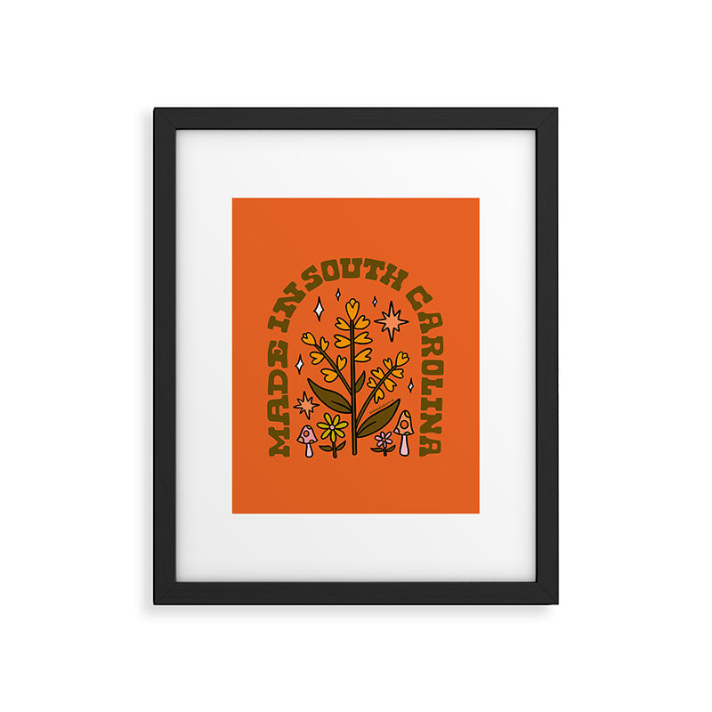 Made In South Carolina Framed Art Print Gallery Image 6