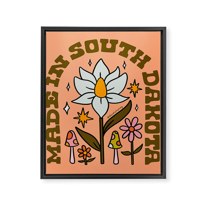 Made In South Dakota Framed Canvas Print Gallery Image 1