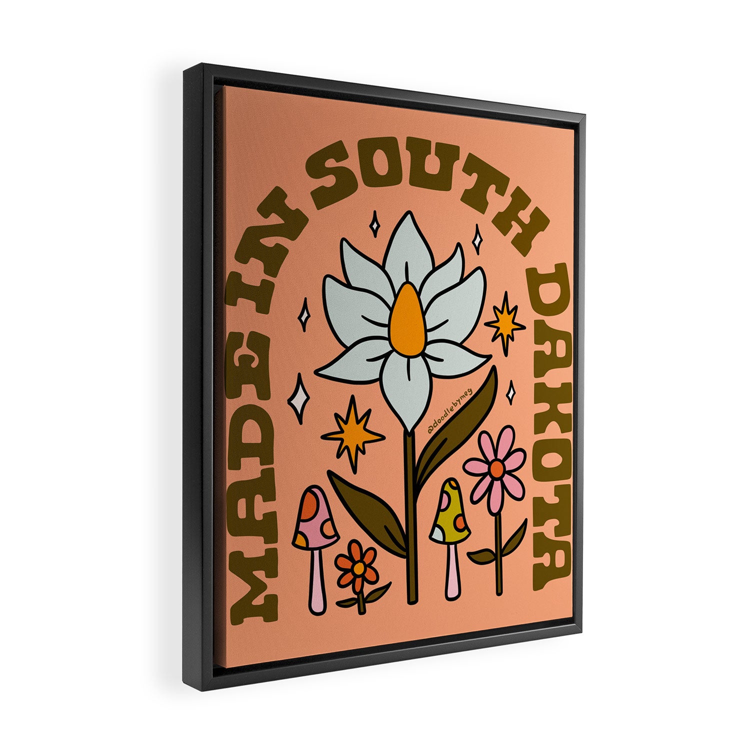 Made In South Dakota Framed Canvas Print Gallery Image 2