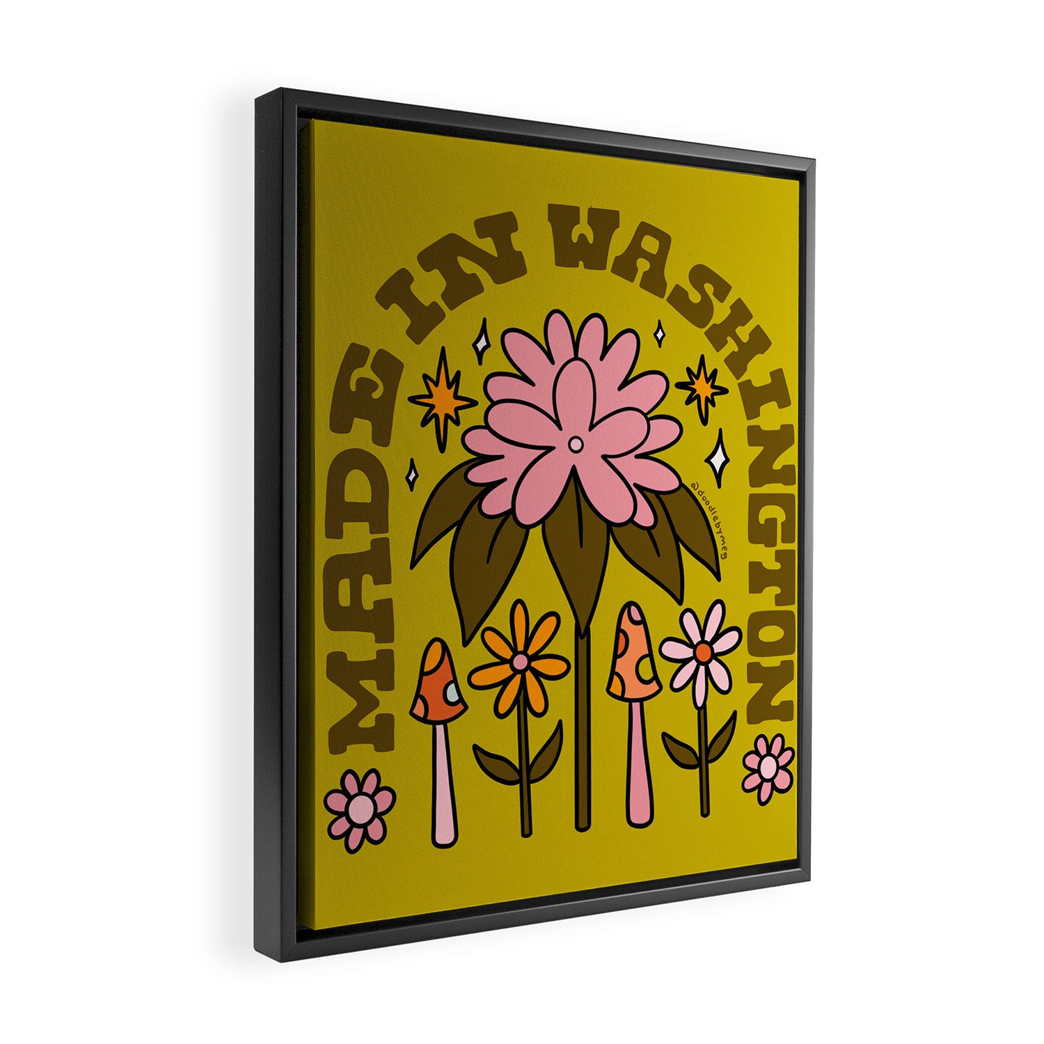 Made In Washington Framed Canvas Print Gallery Image 2