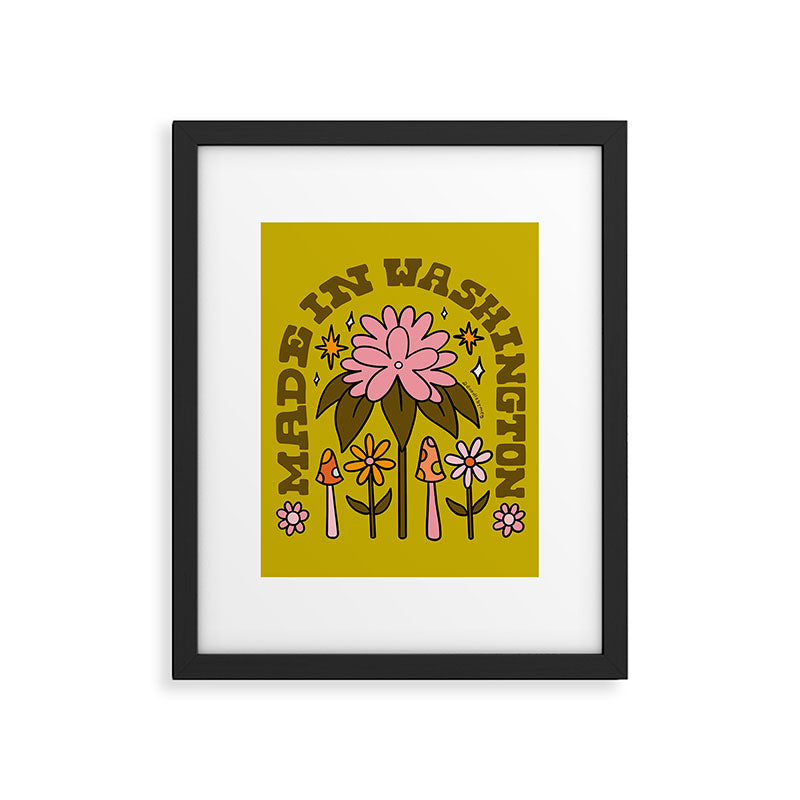 Made In Washington Framed Art Print Gallery Image 6