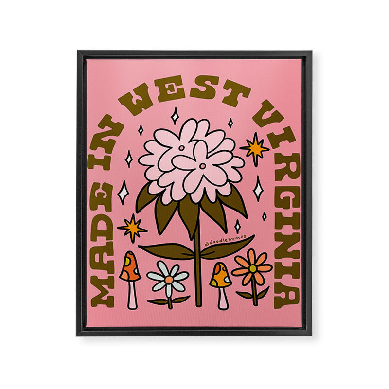 Made In West Virginia Framed Canvas Print Gallery Image 8