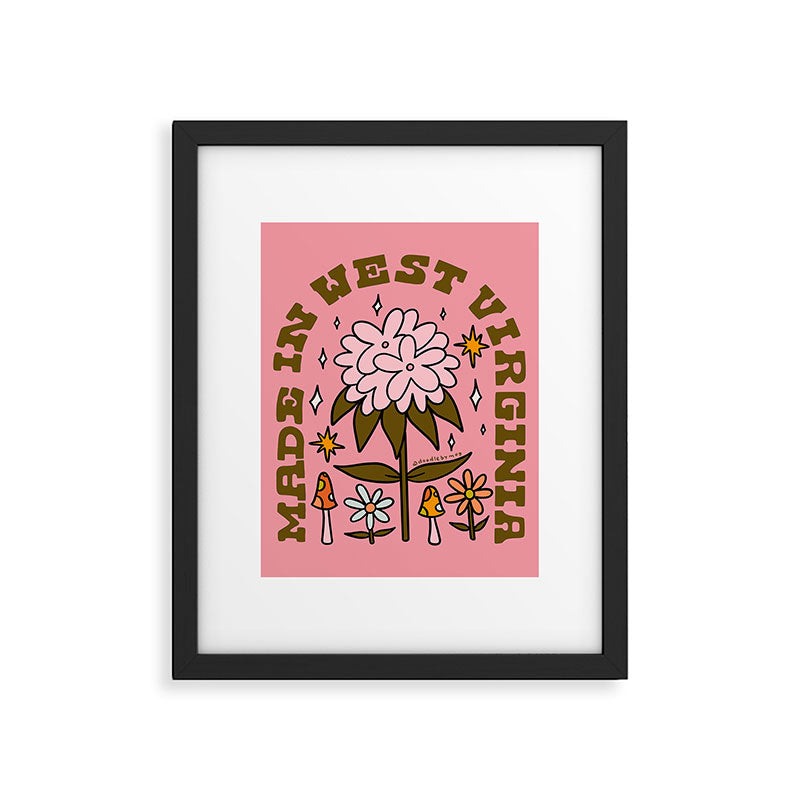 Made In West Virginia Framed Art Print Gallery Image 6