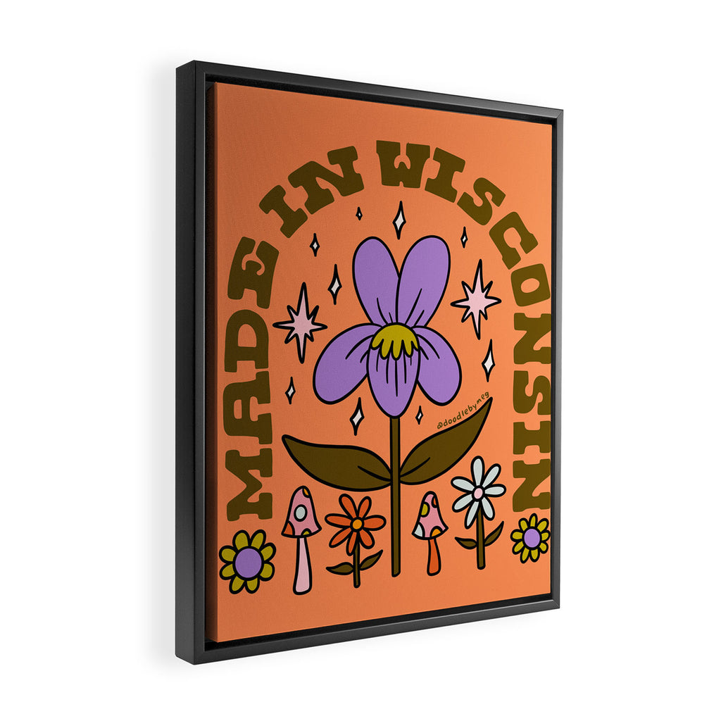 Made In Wisconsin Framed Canvas Print Gallery Image 2
