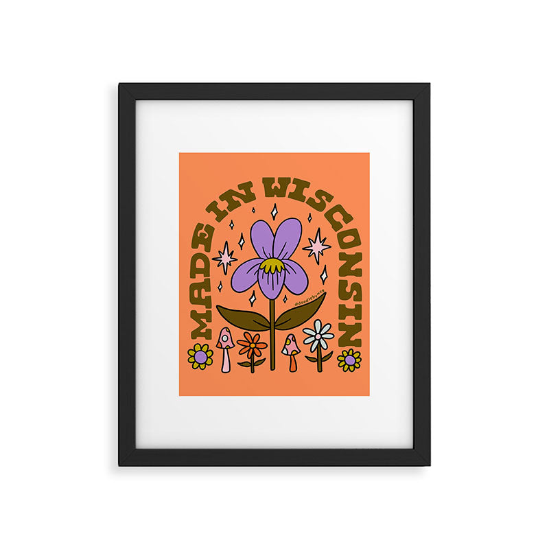 Made In Wisconsin Framed Art Print Gallery Image 6