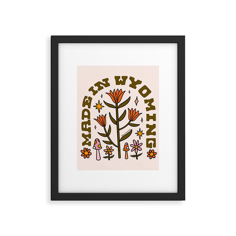 Made In Wyoming Framed Art Print Gallery Image 6