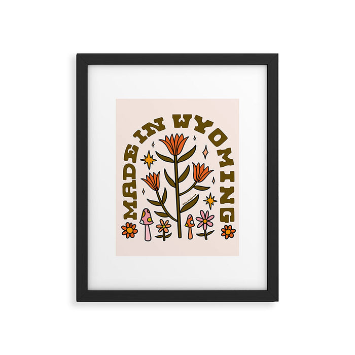 Made In Wyoming Framed Art Print Gallery Image 1