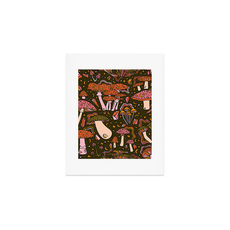 Magic Mushroom Print Art Print Gallery Image 1
