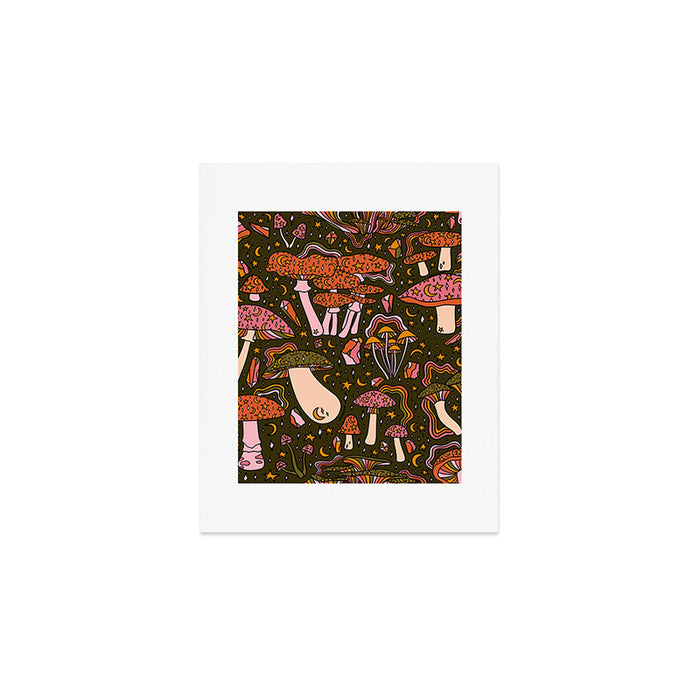 Magic Mushroom Print Art Print Gallery Image 1