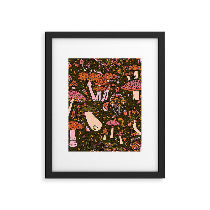 Magic Mushroom Print Framed Art Print Gallery Image 6