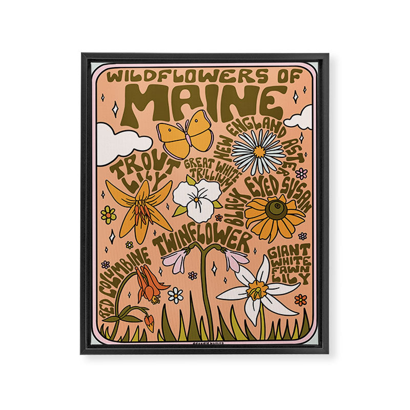 Maine Wildflowers Framed Canvas Print Gallery Image 8