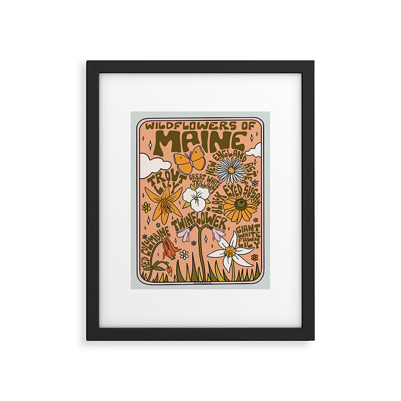 Maine Wildflowers Framed Art Print Gallery Image 6
