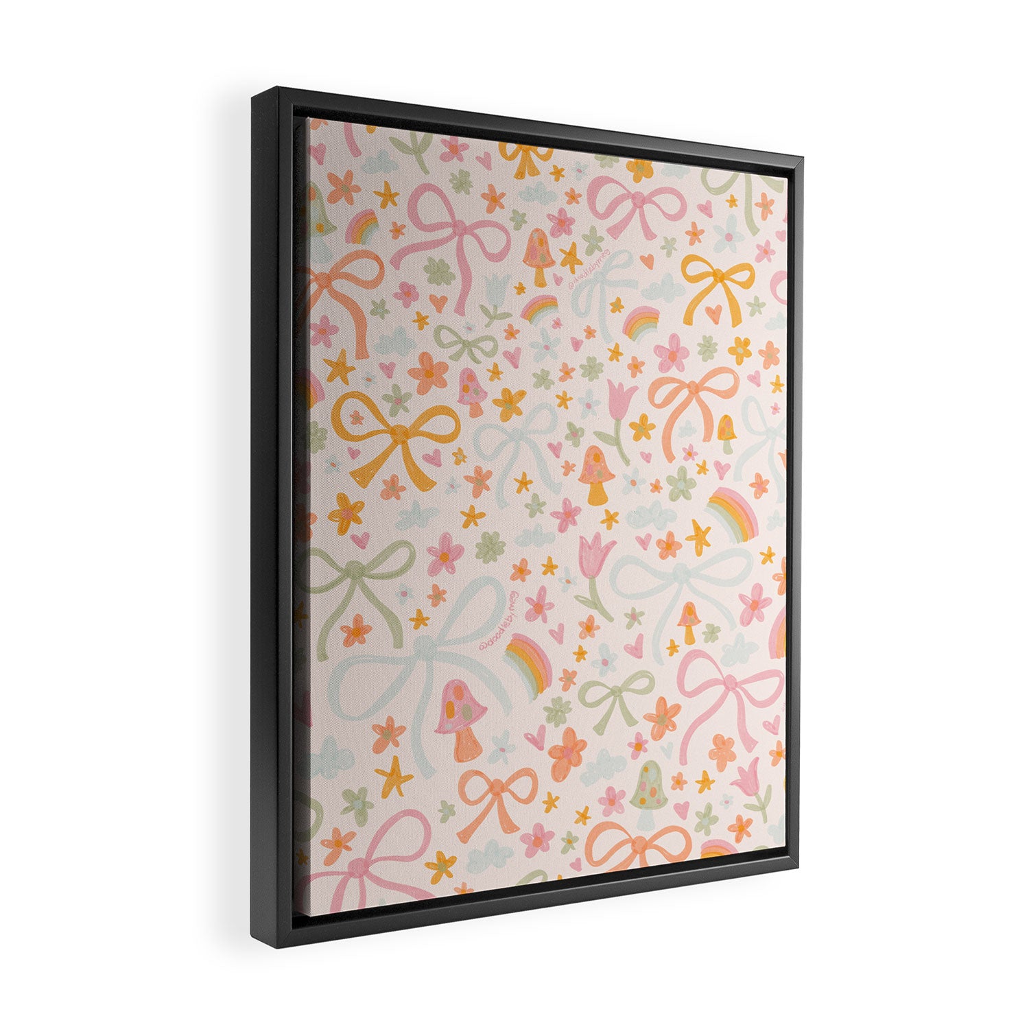 Marker Doodles Framed Canvas Print Gallery Image 2