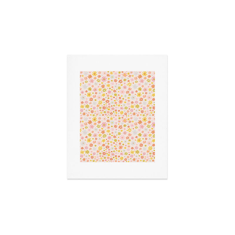 Marker Flowers Print Art Print Gallery Image 1