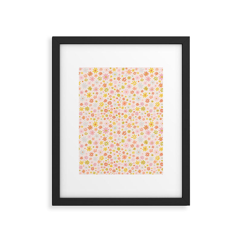Marker Flowers Print Framed Art Print Gallery Image 6