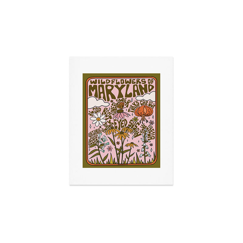 Maryland Wildflowers Art Print Gallery Image 1