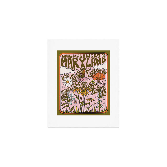 Maryland Wildflowers Art Print Gallery Image 1