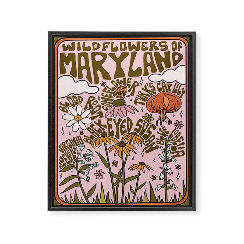 Maryland Wildflowers Framed Canvas Print Gallery Image 8