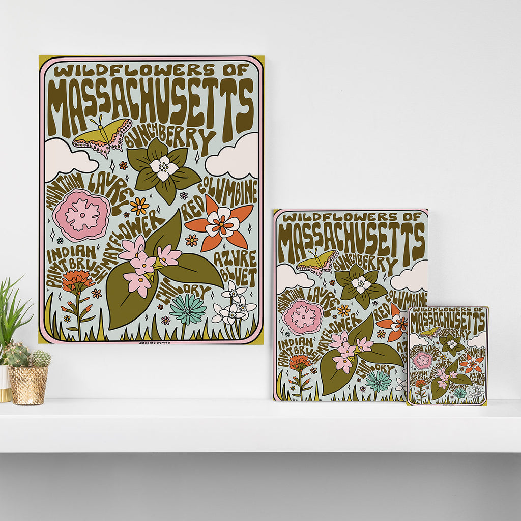 Massachusetts Wildflowers Canvas Print Gallery Image 3