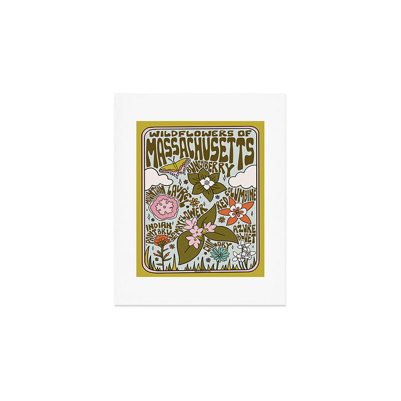 Massachusetts Wildflowers Art Print Gallery Image 1