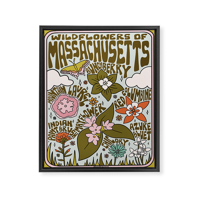 Massachusetts Wildflowers Framed Canvas Print Gallery Image 8