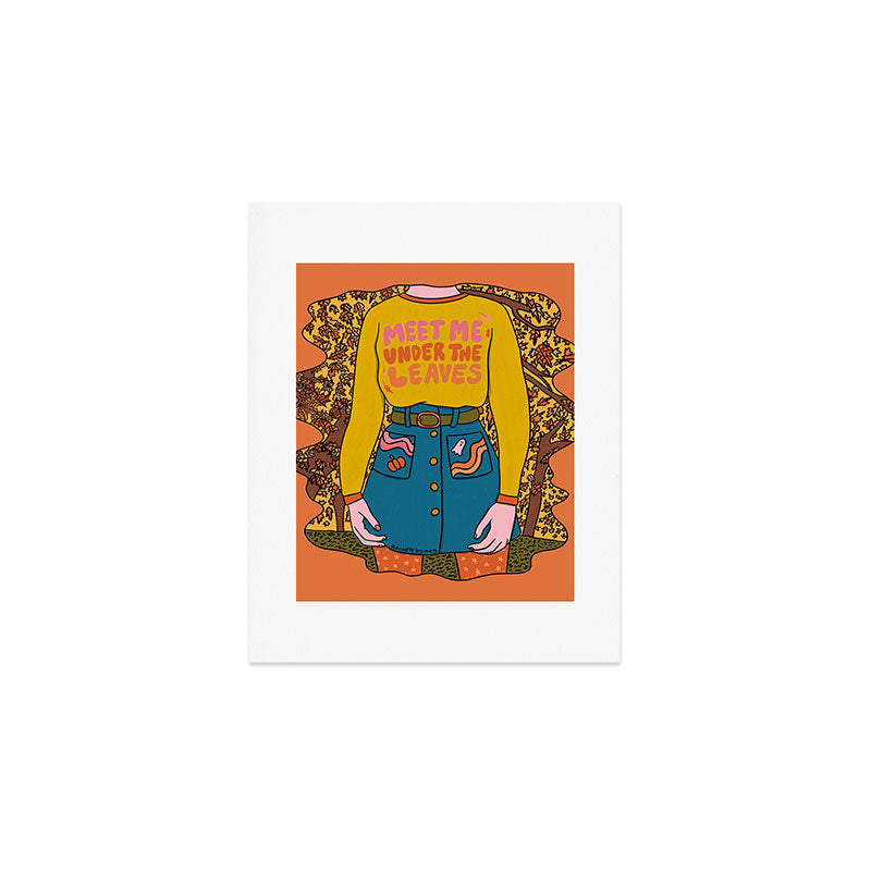 Meet Me Under the Leaves Art Print Gallery Image 1