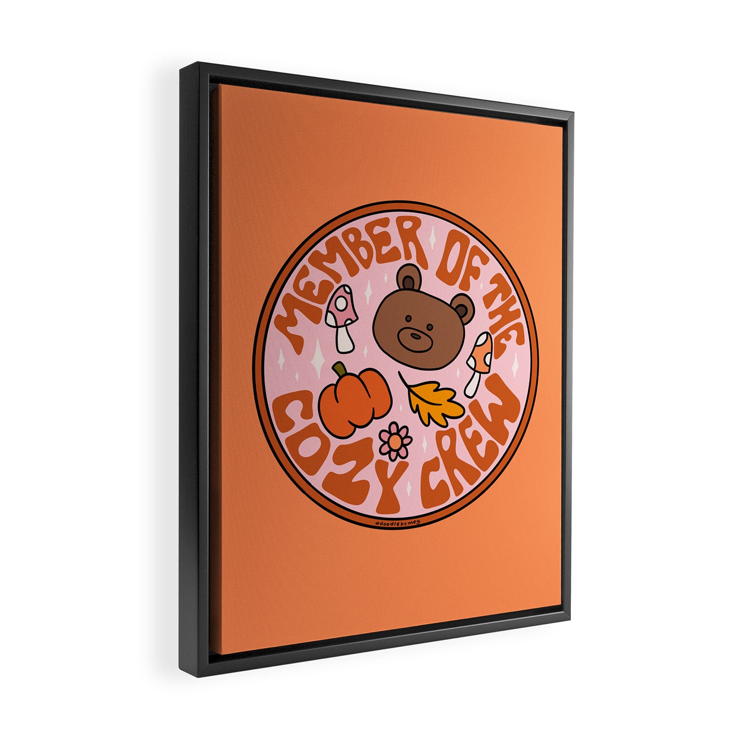 Member of Cozy Crew Framed Canvas Print Gallery Image 2