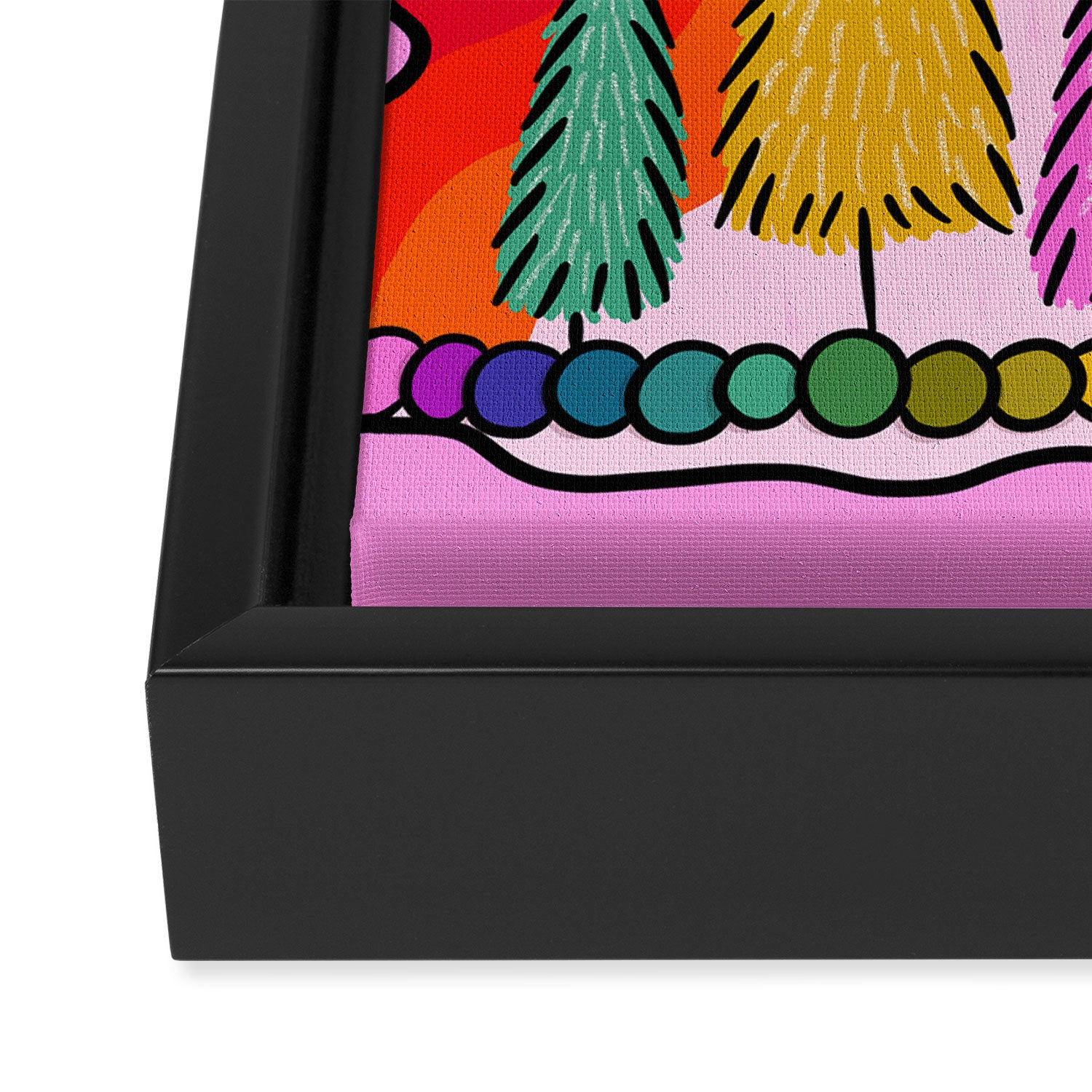 Merry and Bright Framed Canvas Print Gallery Image 3