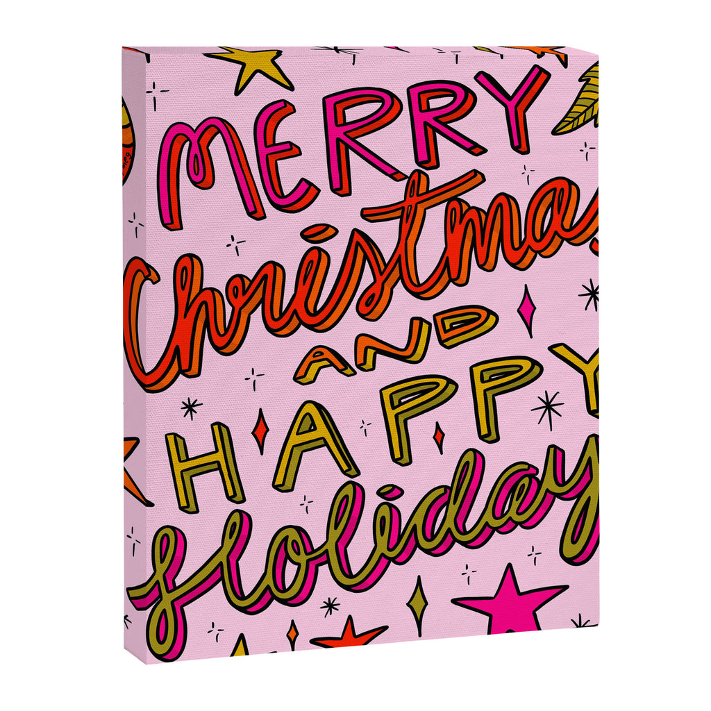 Merry Christmas and Happy Holidays Canvas Print Gallery Image 8