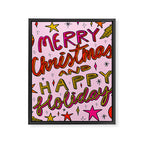 Merry Christmas and Happy Holidays Framed Canvas Print Gallery Image 8